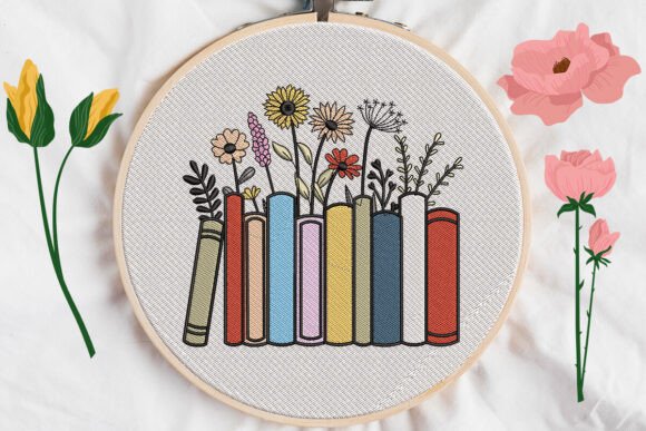 Books Flower: A Charming Addition to Your Embroidery