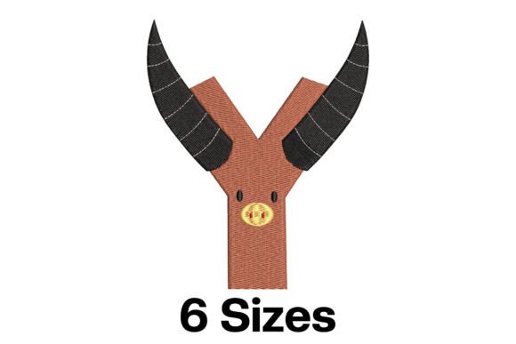Charming Funny Yak Alphabet Letter Y Design