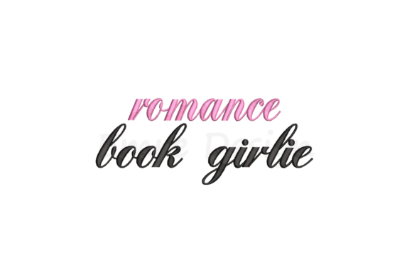 Charming Romance Book Girlie Embroidery