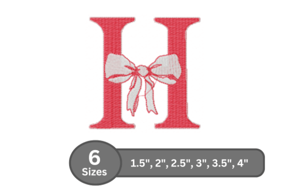 Cherry Knot Alphabet - H: A Stylish Embroidery Design
