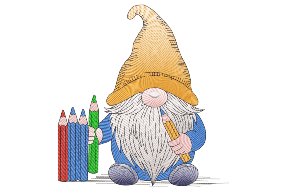 Cute and Creative: Color Pencil Gnome