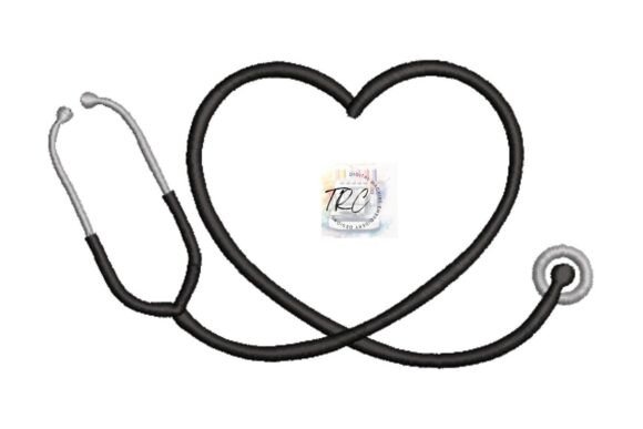 Heart Stethoscope Monogram Frame: A Festive Tribute