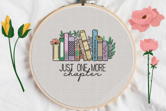 Jus One More Chapter: A Charming Embroidery Design